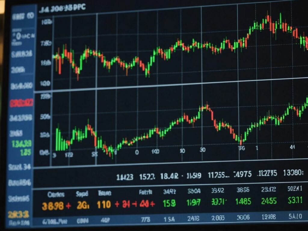 S&P 500 nears record high as markets await key jobs report, bullish stock market graph in background.