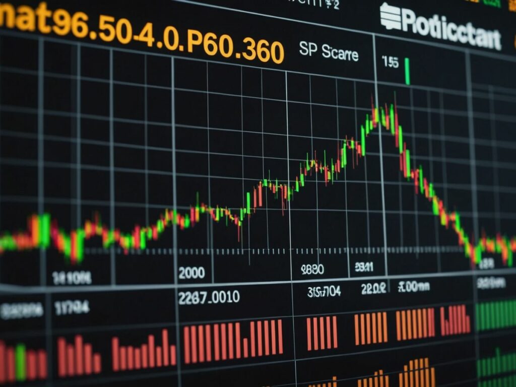 S&P 500 chart showing 5,500 milestone achievement