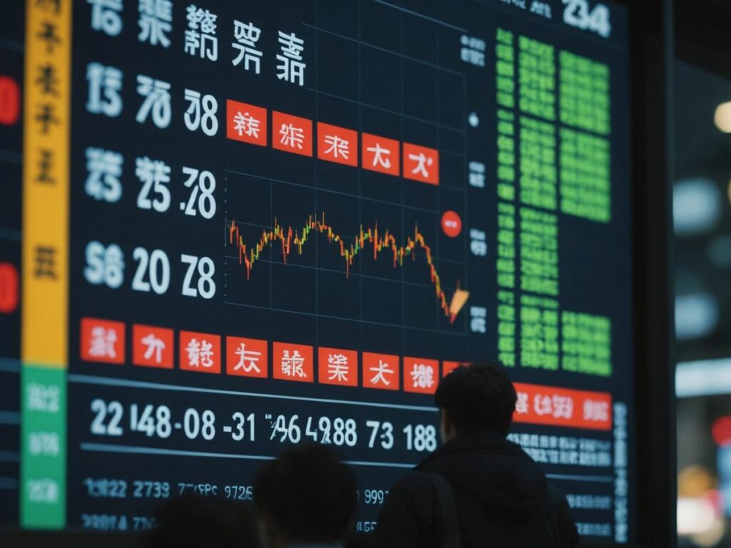 Japanese stock market's historic drop and rebound graph